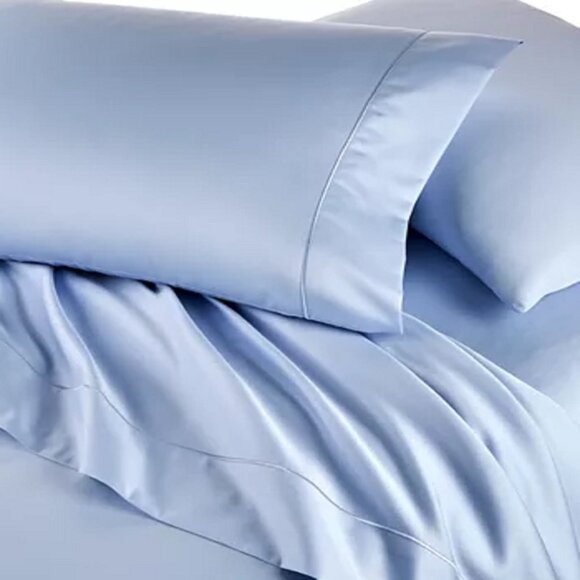 new POOL BLUE Charter Club Sleep Luxe 800 TC 100% Cotton Sateen QUEEN Sheet Set - Picture 7 of 8